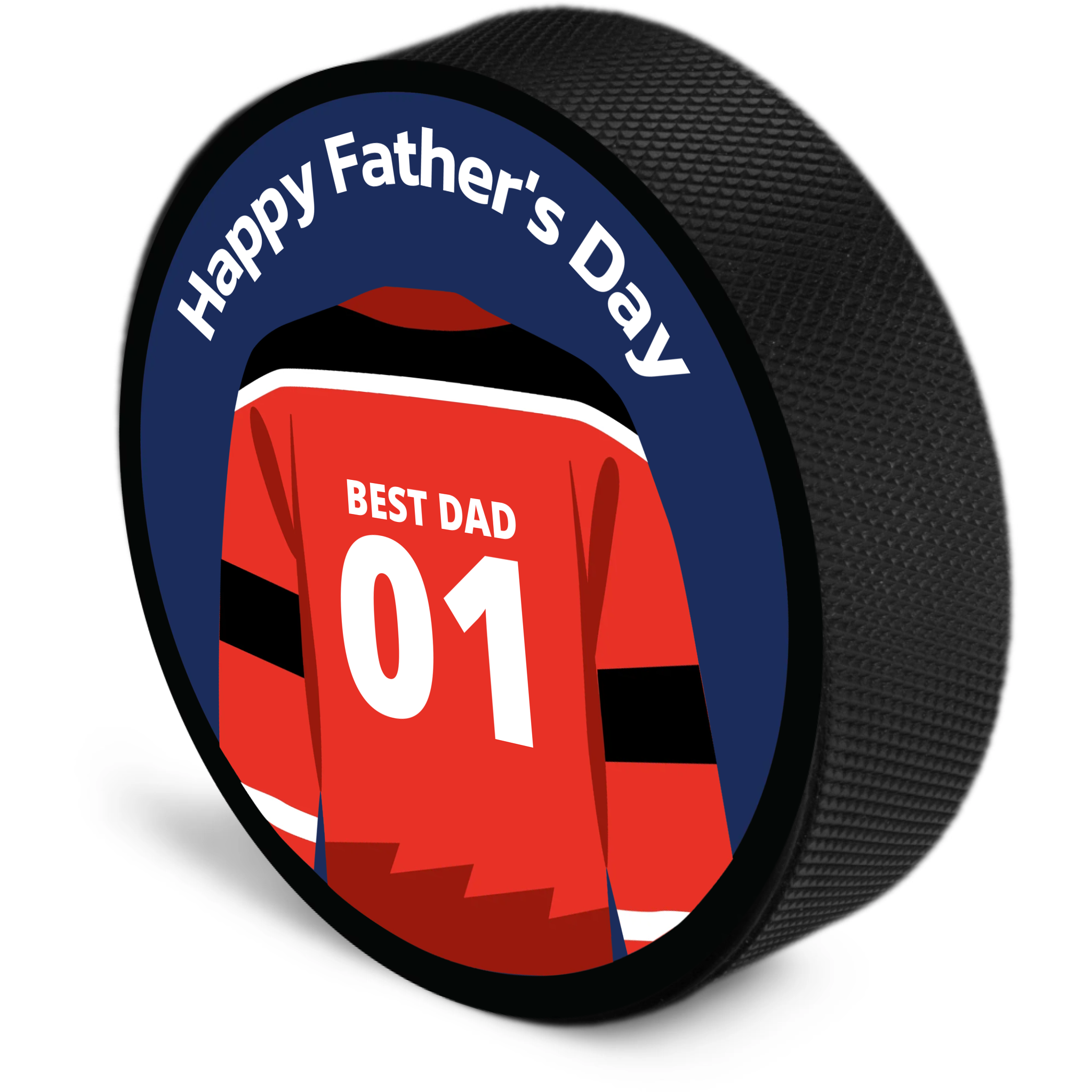 Father's Day Jersey Puck