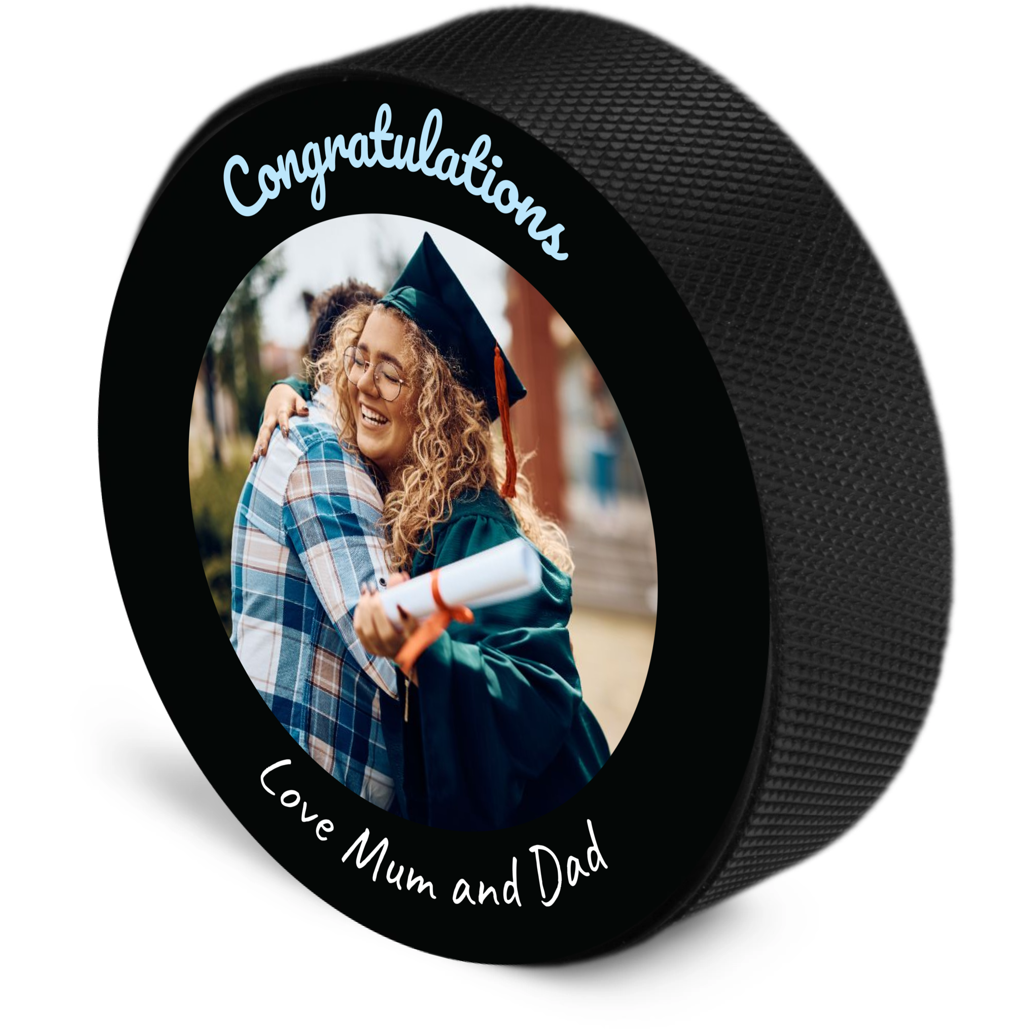 Create Your Own Photo Puck with Text