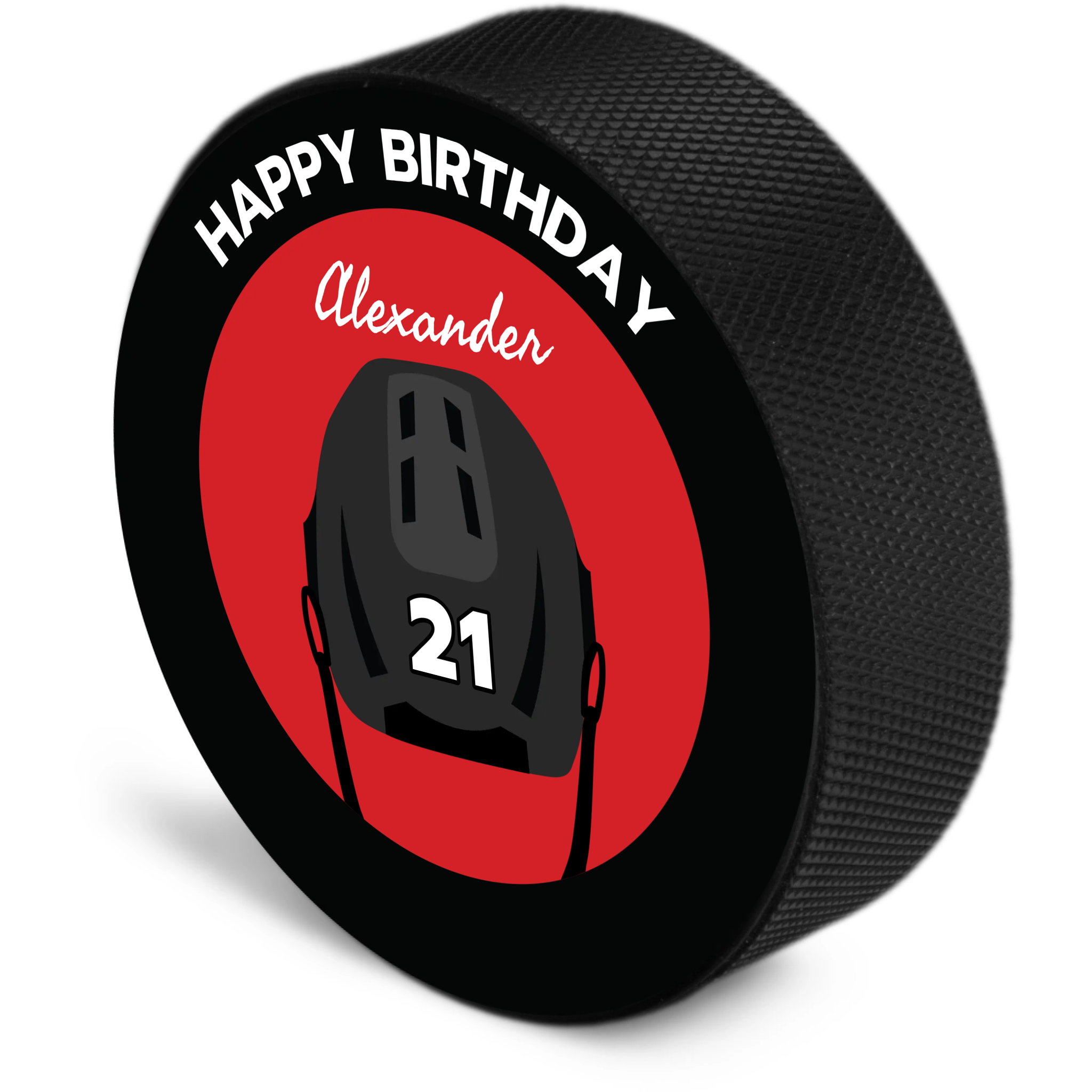 Helmet Birthday Puck