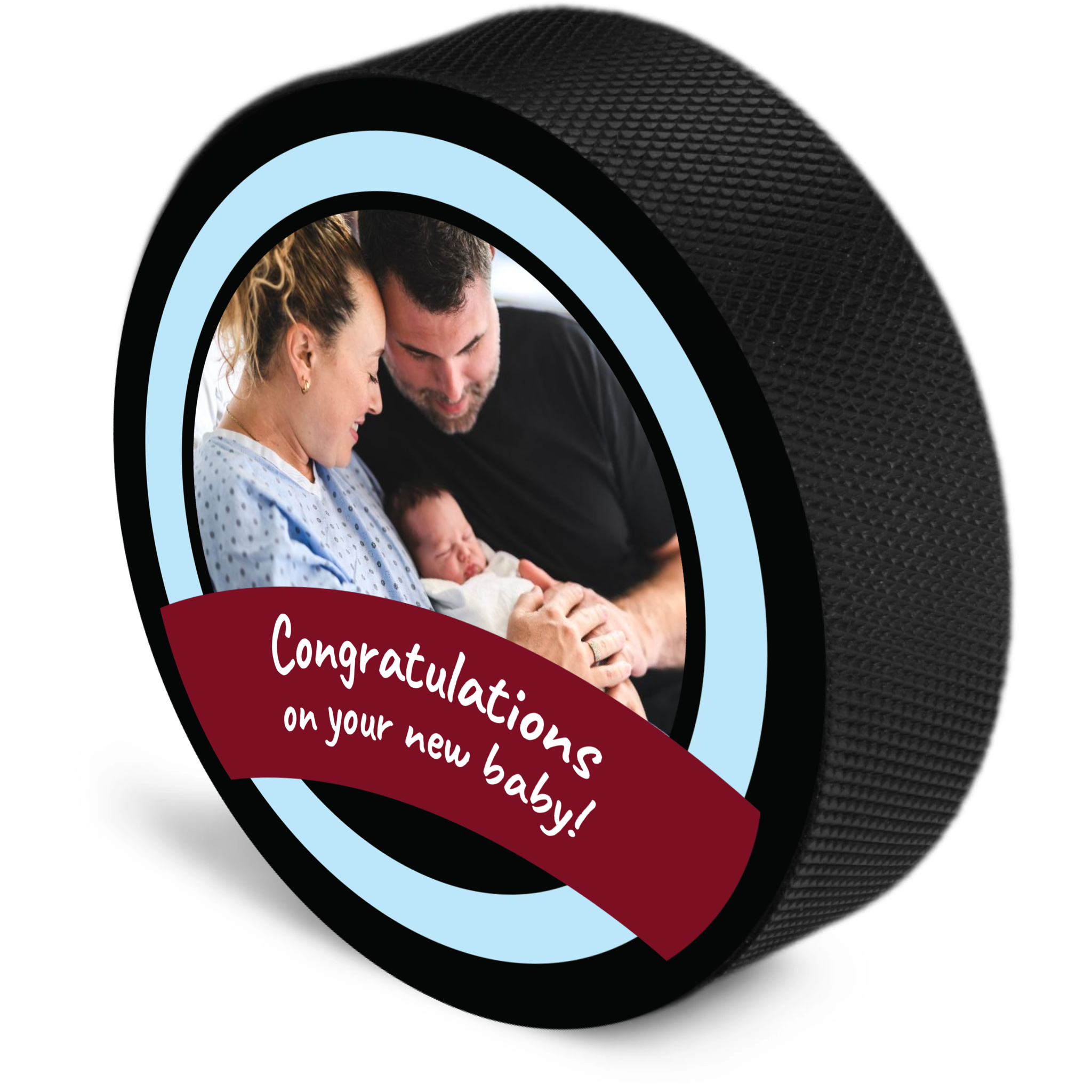 Congratulations Banner Puck