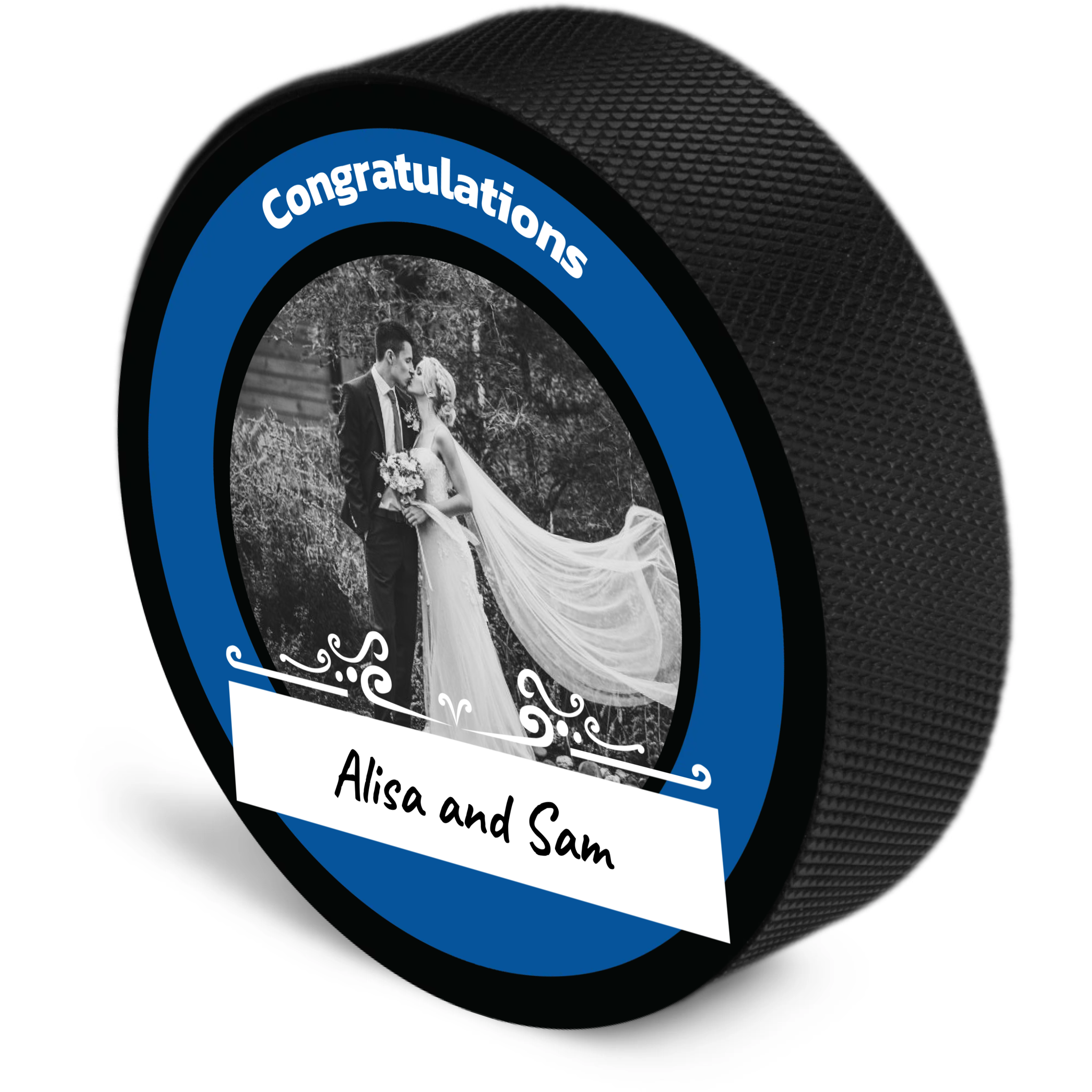 Wedding Banner Puck