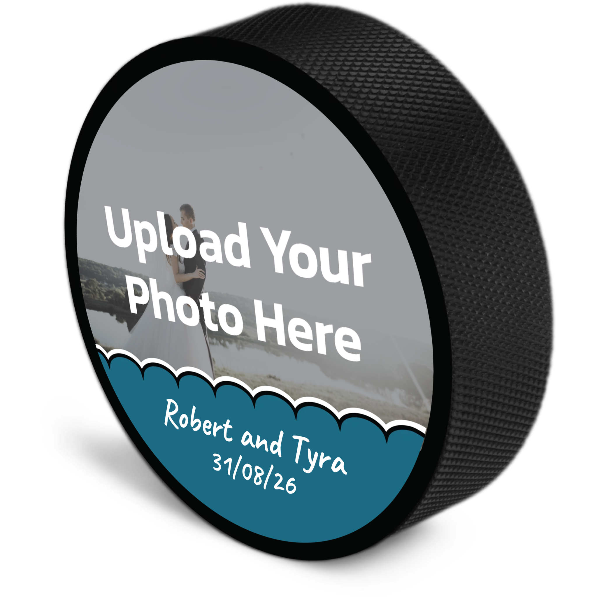 Wedding Scalloped Edge Puck